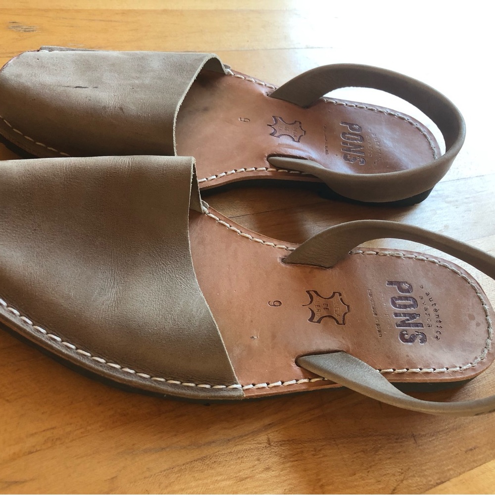 Tan Leather Sandals with Minimalist Design
